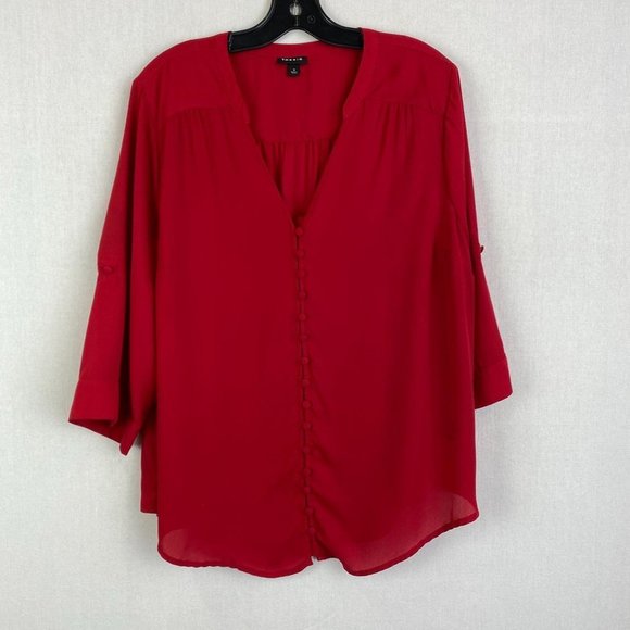 TORRID Button Up Sheer Top - Picture 1 of 7